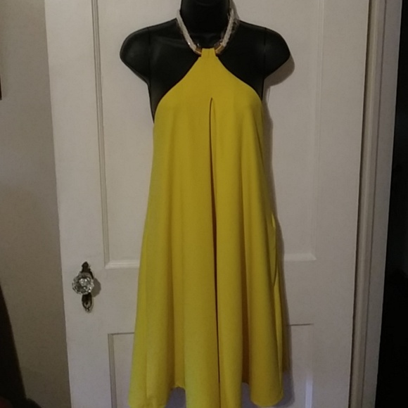 ABS Allen Schwartz Dresses & Skirts - ABS Collection yellow cocktail dress